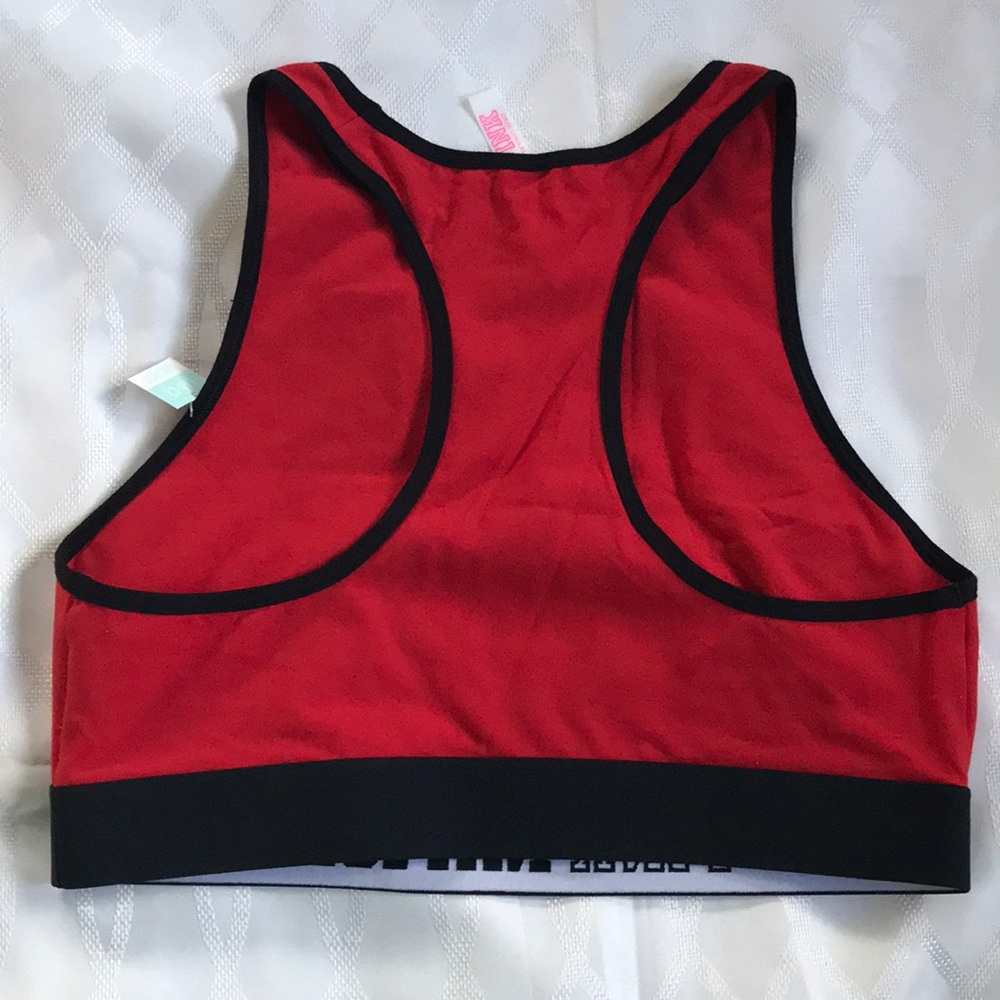 NWT Pink Nation Red Sport Bra - Picture 2 of 4
